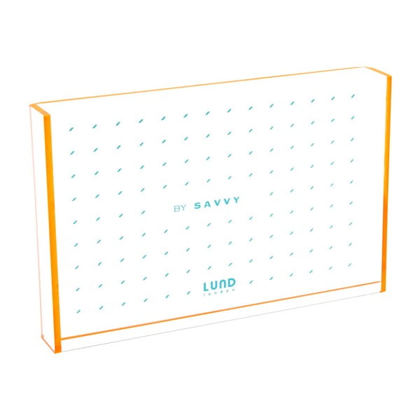 Ramka na zdjęcia z pomarańczowymi krawędziami Lund London Flash Tidy, 15,6x10,2 cm