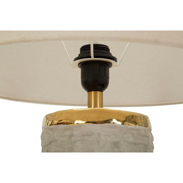 Jasnoszara/kremowa lampa stołowa ceramiczna z tekstylnym kloszem (wysokość 73 cm) Lima – Mauro Ferretti-image-4