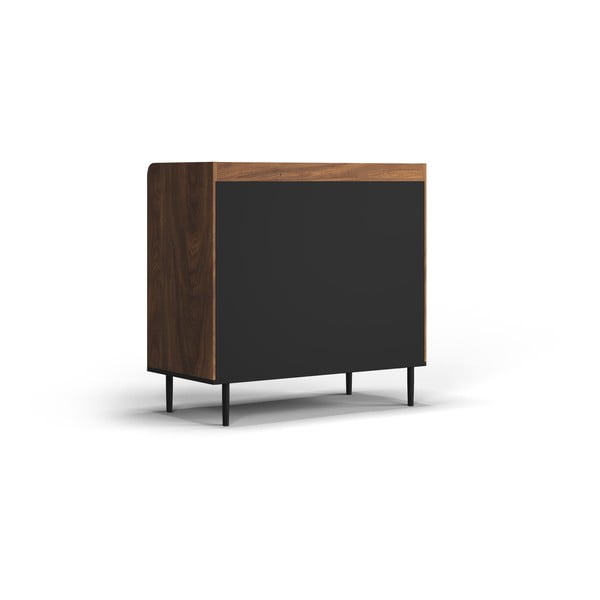 Niska komoda w dekorze orzecha 90x90 cm Ely – Cosmopolitan Design-image-3