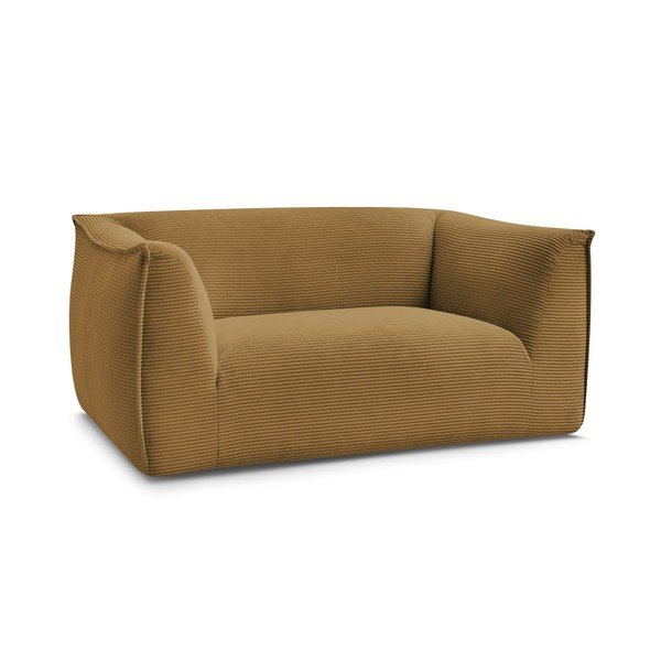 Musztardowa sztruksowa sofa 170 cm Giorgia – Bobochic Paris-image-2