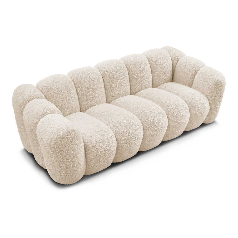 Beżowa sofa z materiału bouclé 232 cm Hippolyte – Bobochic Paris (zdjęcie 11)