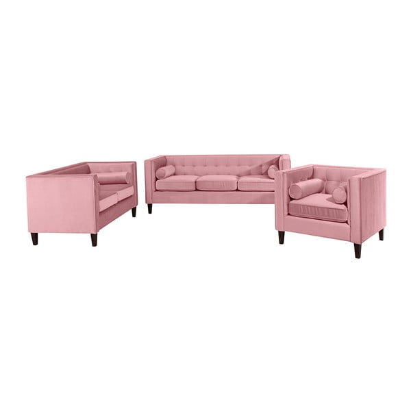 Różowa sofa Max Winzer Jeronimo, 154 cm-image-1
