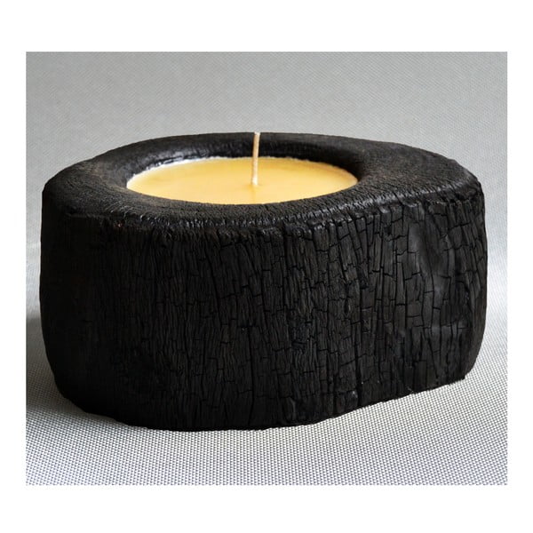 Palmowa świeczka Legno z woskiem pszczelim, 70 godzin palenia