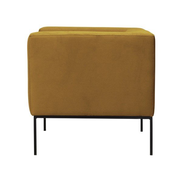 Żółty aksamitny fotel Windsor & Co Sofas Neptune-image-3