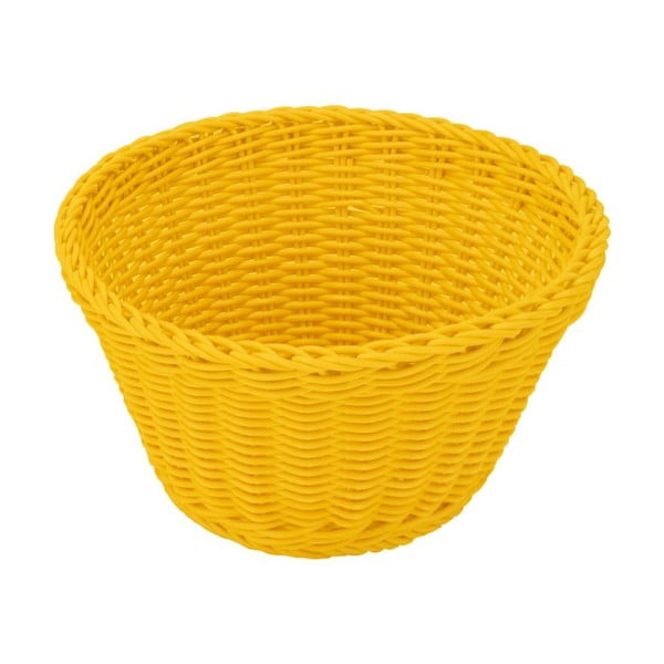 Żółty koszyczek stołowy Saleen, ø 18 cm