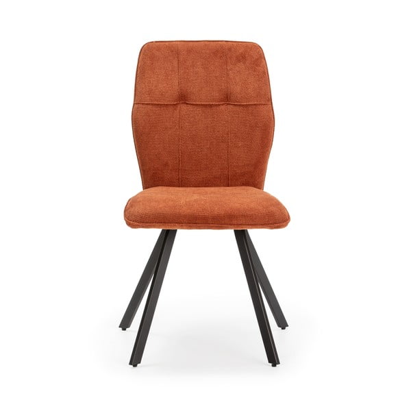 Pomarańczowe krzesła zestaw 4 szt. Mery – Marckeric
