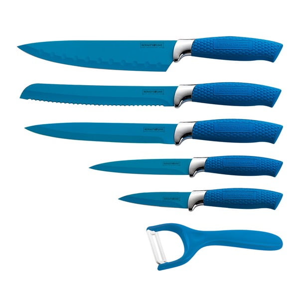 6-częściowy komplet noży Non-stick Color, niebieski
