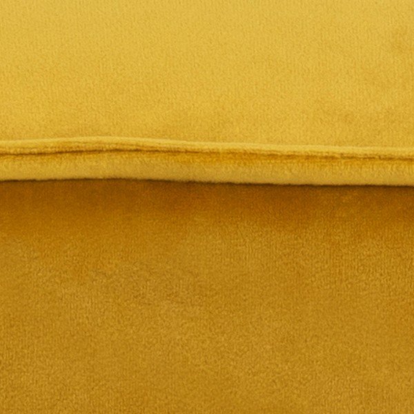 Żółty aksamitny puf Actona Mie, 40x40 cm-image-3