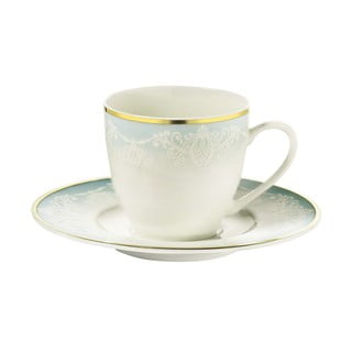 Zestaw 6 filiżanek porcelanowych ze spodkami Kutahya Africa, 50 ml