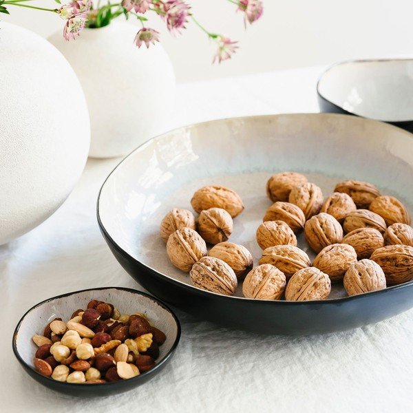 Czarna/beżowa kamionkowa misa ø 32 cm Lunar – Salt&Pepper-image-3