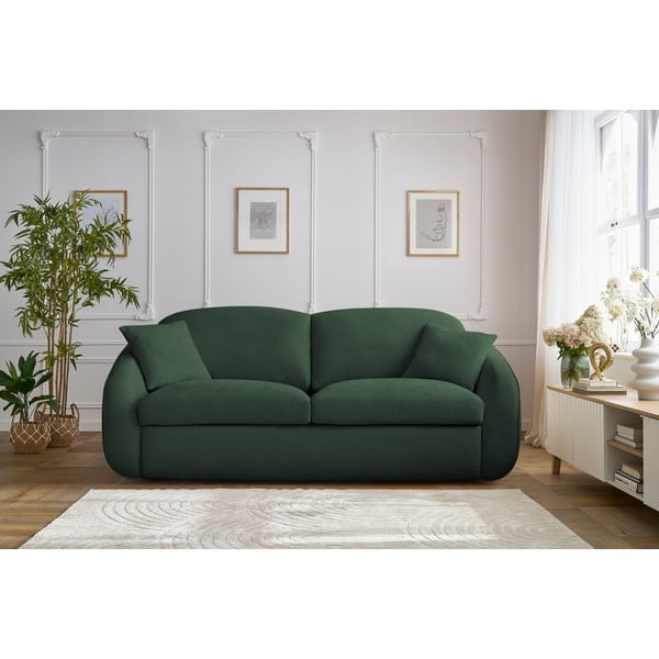 Zielona rozkładana sofa 235 cm Cezanne – Bobochic Paris-image-1