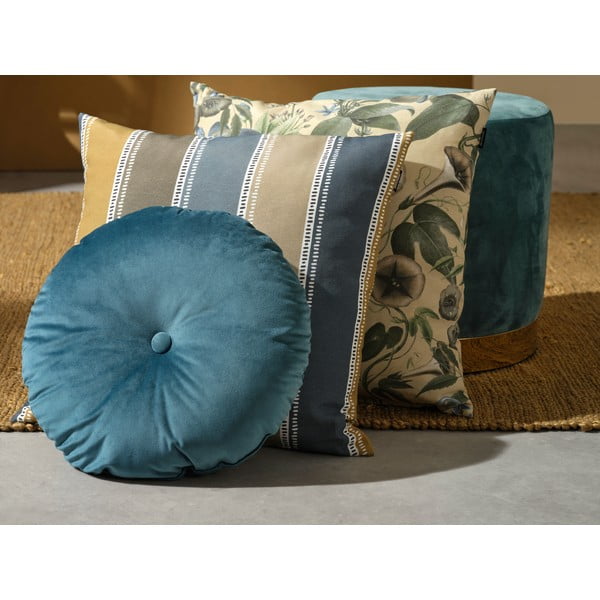 Niebieska poduszka ogrodowa Hartman Jolie, ø 40 cm-image-2