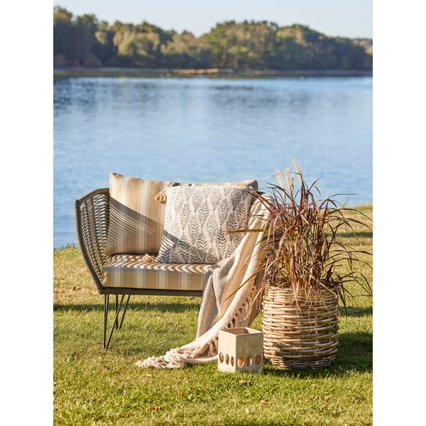 Beżowy tapicerowany fotel ogrodowy Mundo – Bloomingville-image-1