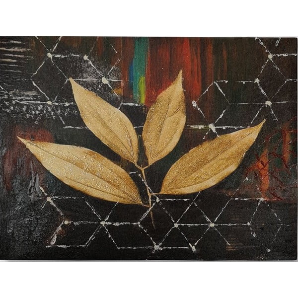 Ręcznie malowany obraz 100x70 cm Leaf – Wallity