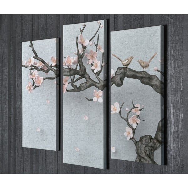 Obrazy zestaw 3 szt. Sakura – Wallity-image-4