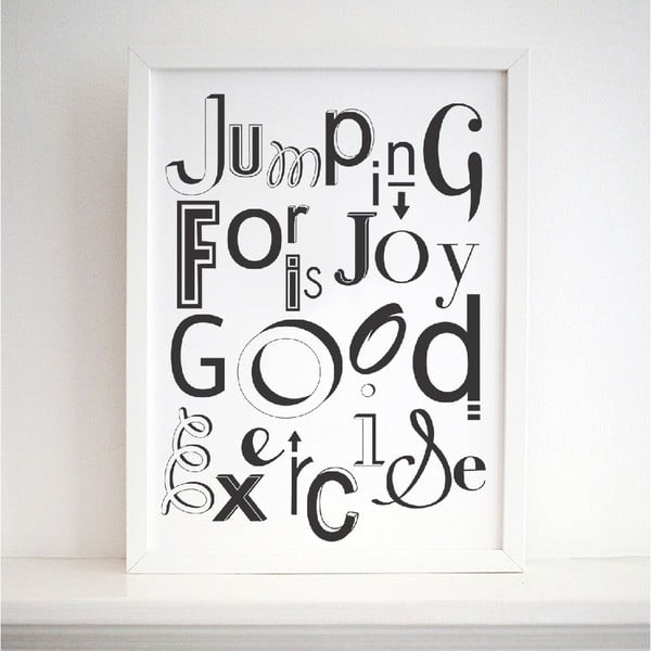Plakat Jumping For Joy, 30x40 cm