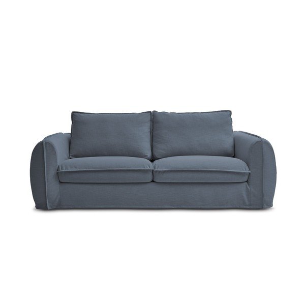 Niebieska sofa do spania/rozkładana 236 cm Archimede – Bobochic Paris