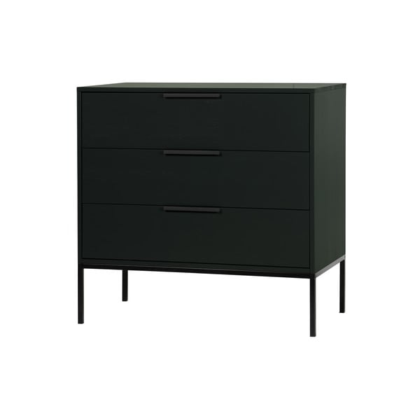 Czarna komoda z drewna sosnowego WOOOD Adam-image-1