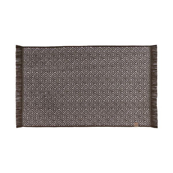 Ciemnobrązowy tekstylny dywanik łazienkowy 50x80 cm Morocco – Mette Ditmer Denmark