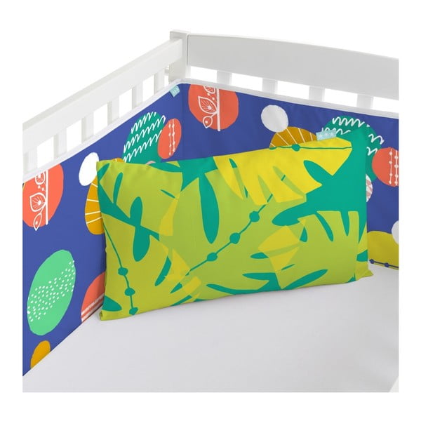 Bawełniany ochraniacz do łóżeczka Moshi Moshi Geo Jungle, 210x40 cm-image-2