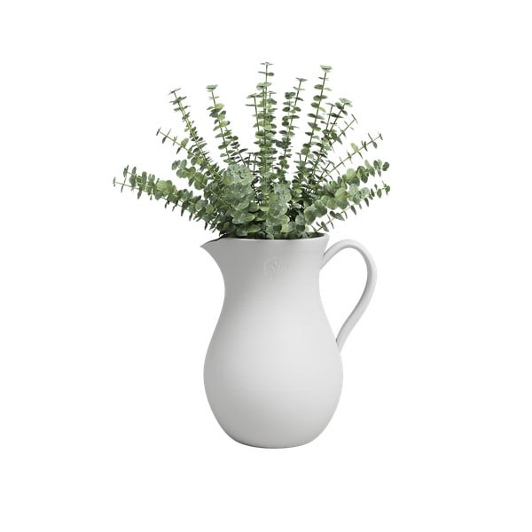 Biały ceramiczny ręcznie wykonany wazon (wysokość 30 cm) Harmonia – Artevasi-image-2