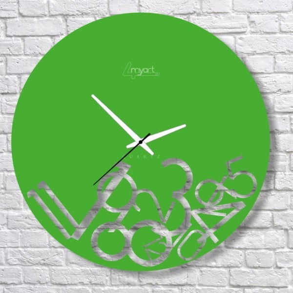 Zegar ścienny Green Confusion