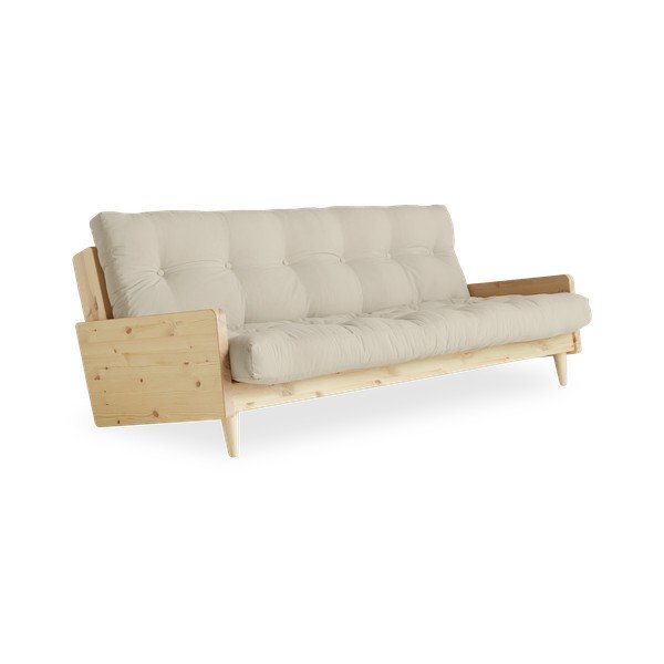 Sofa rozkładana Karup Design Indie Natural Clear/Beige-image-4