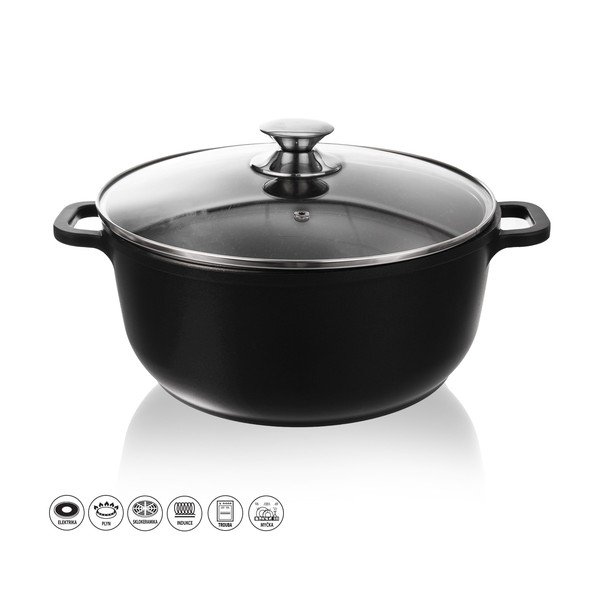 Aluminiowy garnek ze szklaną pokrywką Orion Grande, ø 28 cm-image-3