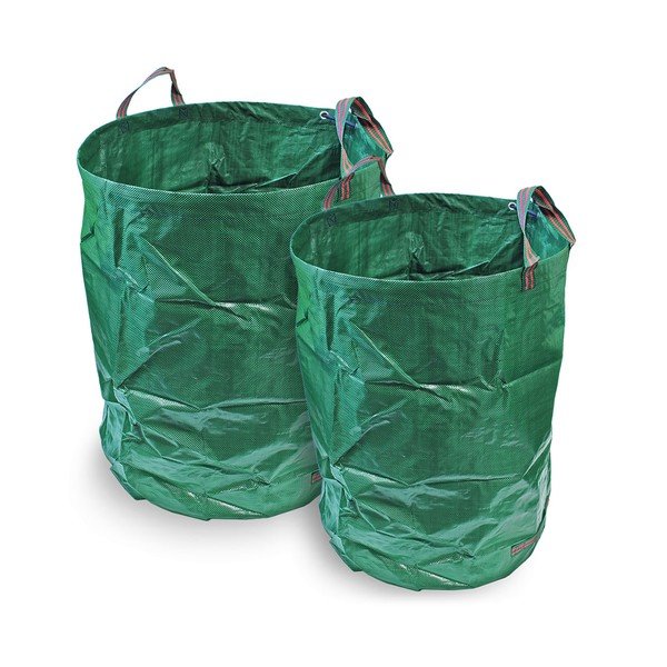 Zielona plastikowa torba ogrodowa – Happy Green-image-1