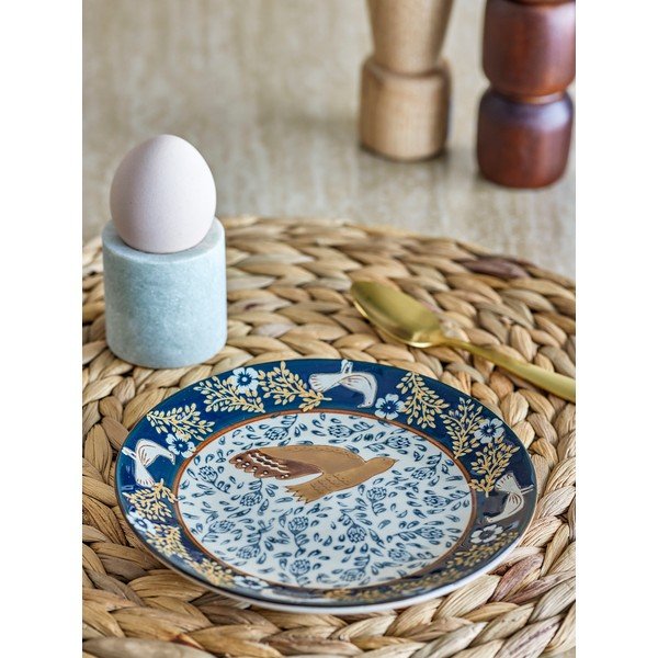 Niebieski kamionkowy talerz deserowy ø 16 cm Hezha – Bloomingville-image-1