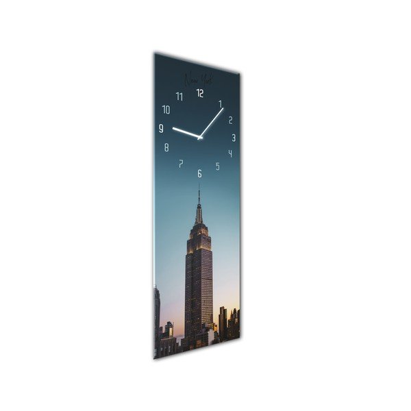 Zegar ścienny Styler Glassclock Manhattan, 20x60 cm