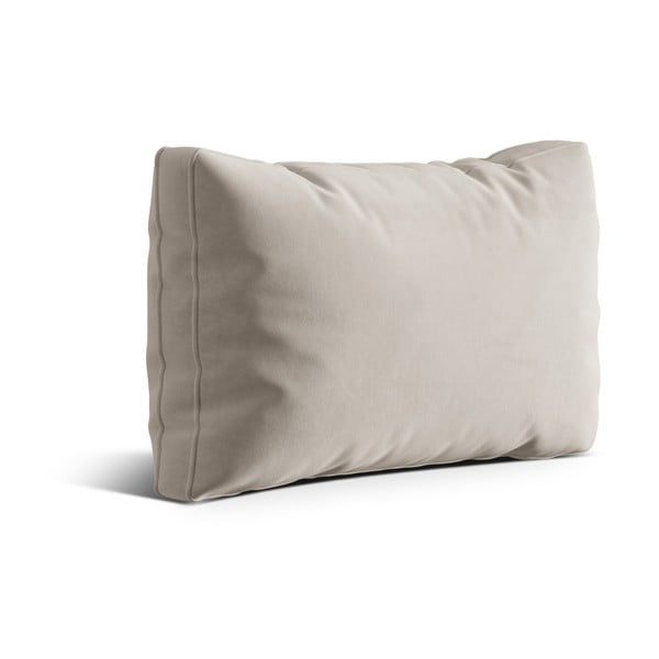 Beżowa aksamitna poduszka na sofę Kemi – Cosmopolitan Design-image-1