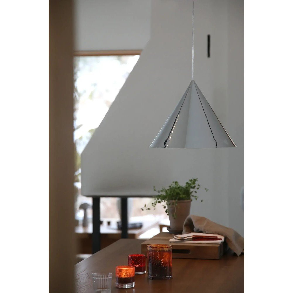 Metalowa lampa wisząca w kolorze srebra z metalowym kloszem ø 37,5 cm Tip – Markslöjd (zdjęcie 4)