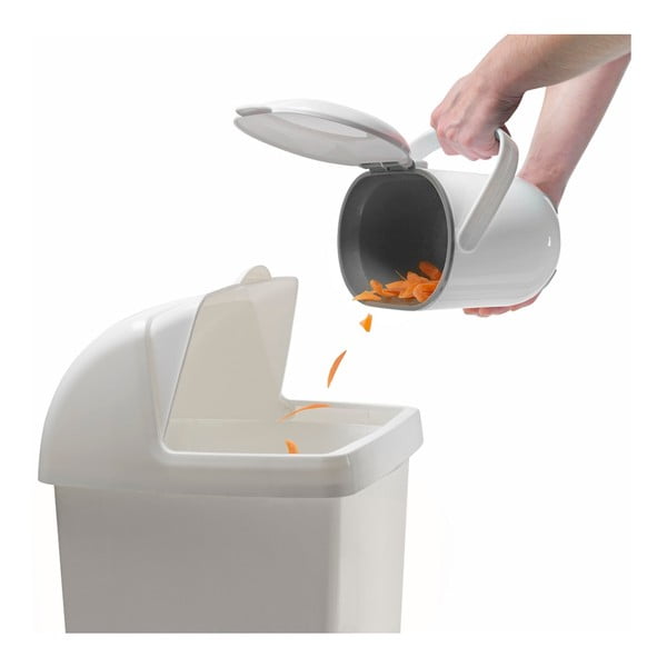 Biało-szary pojemnik na odpadki organiczne Addis Caddy, 2,5 l-image-2
