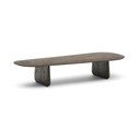 Ciemnobrązowy stolik z litego drewna dębowego 64x146 cm Pirita – Kave Home