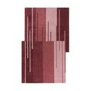 Bordowy wełniany dywan tkany ręcznie 200x290 cm Split Ombre Shaped – Flair Rugs
