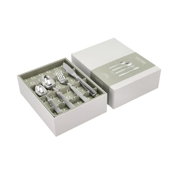 Sztućce ze stali nierdzewnej w kolorze srebra 16 szt. Ranka – Gense-image-1