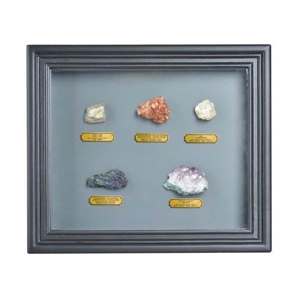 Kolekcja minerałów w ramce Esschert Design