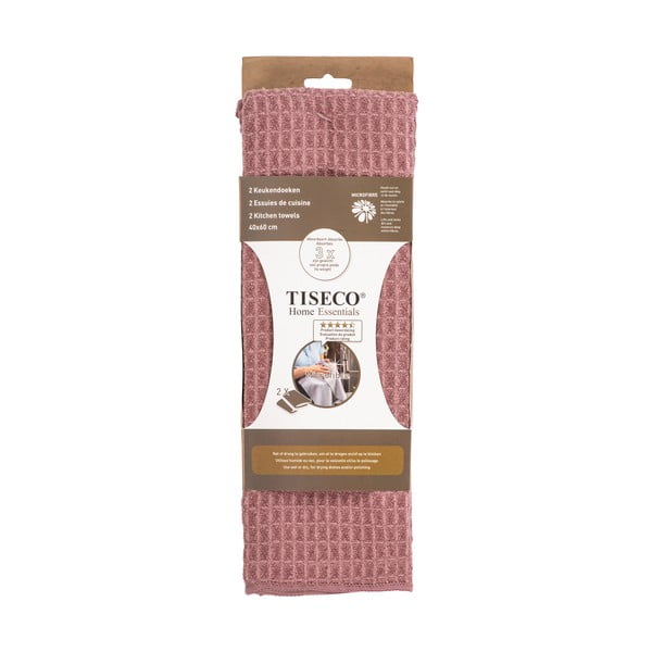 Ścierki z mikrowłókna zestaw 2 szt. 40x60 cm Waffle – Tiseco Home Studio-image-2
