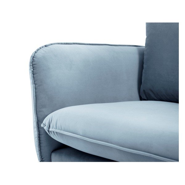Jasnoniebieska aksamitna sofa Cosmopolitan Design Vienna, 230 cm-image-4