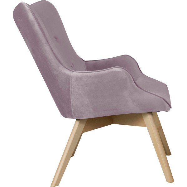 Lawendowy aksamitny fotel Niko – Ropez-image-3