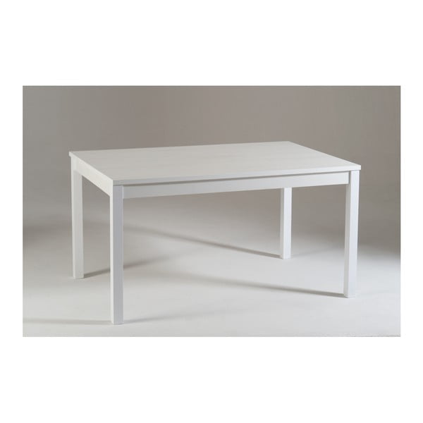 Biały drewniany stół rozkładany Castagnetti Top, 140 cm