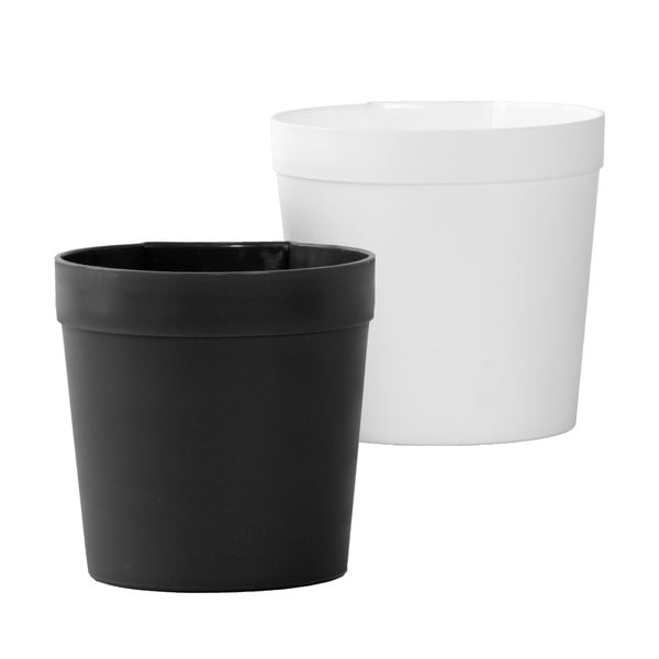 Plastikowe wiszące i ścienne doniczki zestaw 2 szt. ø 13 cm – Esschert Design