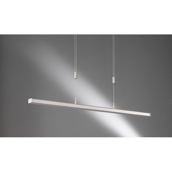 Metalowa lampa wisząca LED ze ściemniaczem w kolorze srebra Vitan – Fischer & Honsel-image-1