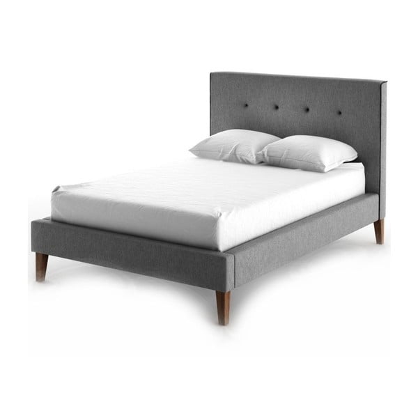 Łóżko Ariel Grey/Black, 160x200 cm