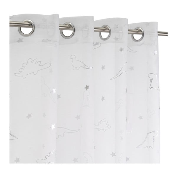 Firanka w biało-srebrnym kolorze 140x260 cm Dinos – Casa Selección-image-2