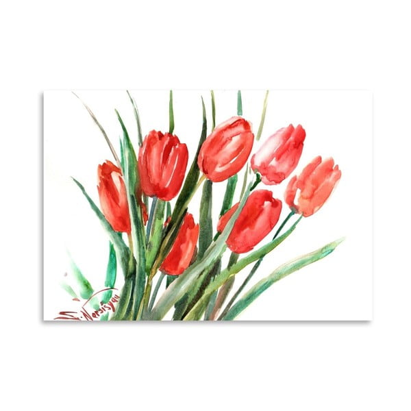 Plakat Red Tulips (projekt Suren Nersisyan)