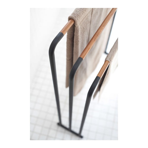 Czarny wieszak na ręczniki YAMAZAKI Plane-image-1