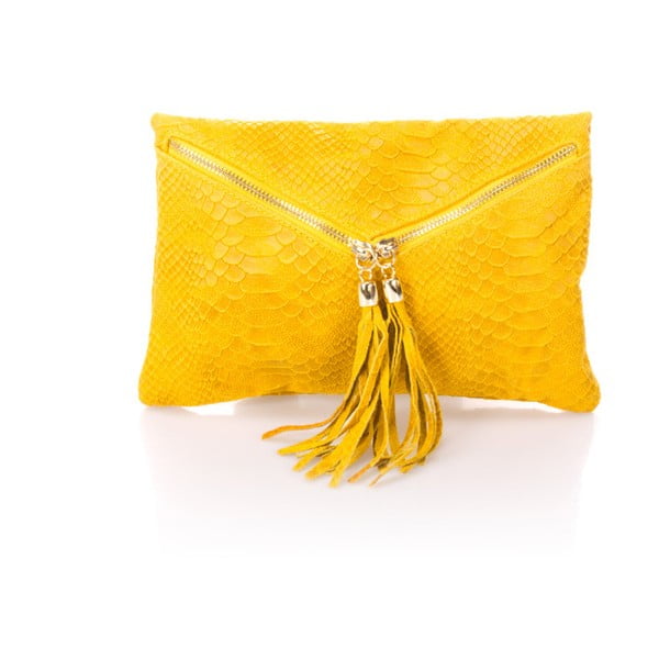 Żółta torebka skórzana Giulia Massari Erinn