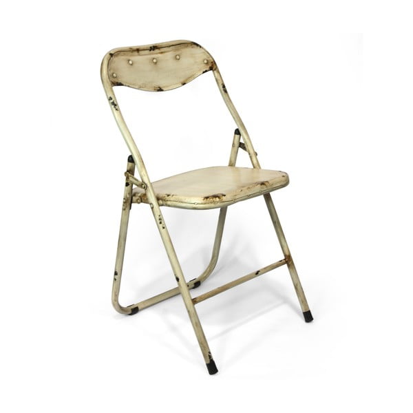 Składane krzesło Harrison, kremowe